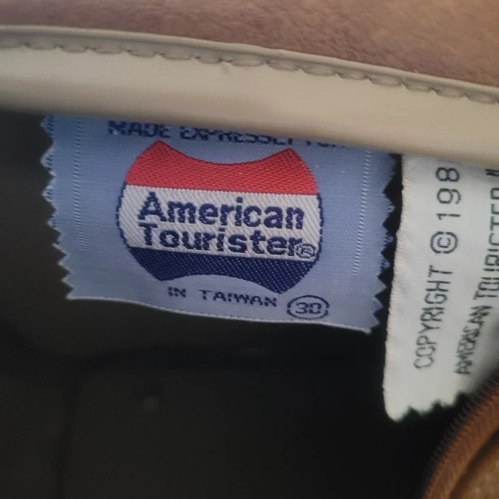 American Tourister 1981 Brown‎ Carry On Tote Bag
